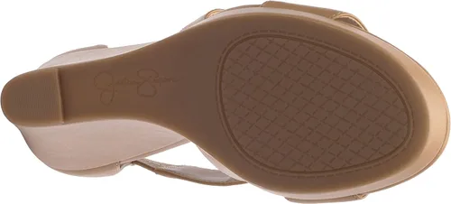 Vista 7 de Jessica Simpson Jinxxi Sandalias para mujer, con taco de cuña