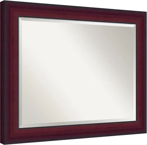 Vista 5 de Amanti Art Bathroom Mirror for Over Sink, Vanity Mirror, Wood Frame, Hangs Horizonally and Vertically, Bathroom Wall Decor, Beveled Edge