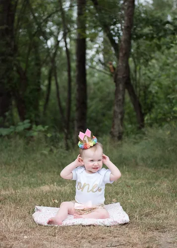 Vista 5 de Mameluco de bebé camisa para niña de primer cumpleaños con purpurina dorada 12-18 meses Blanco