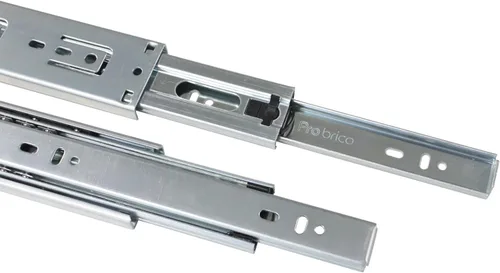 Vista 7 de Gobrico Rodamiento de bolas de extensión completa de cierre suave de 12 pulgadas para cajones de montaje trasero con soportes, 1 par