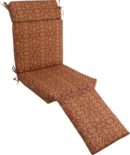 Vista 9 de Blazing Needles Steamer Deck - Cojín para tumbona al aire libre, color chocolate Annie