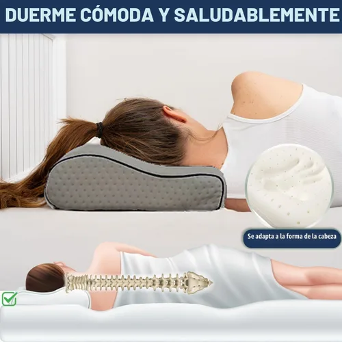 Vista 2 de alkamto Cómoda almohada de espuma viscoelástica para viajes y campamentos, bolsa portátil fácil de llevar, funda de almohada con regulación