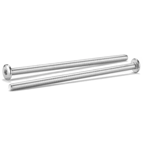 Vista 23 de 20 tornillos hexagonales de cabeza plana M5 x 0.236 in, acero inoxidable 304 18-8, rosca completa (con llave hexagonal)