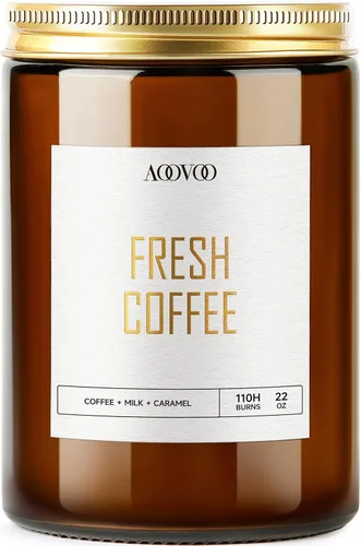 Vista 17 de AOOVOO Velas de canela de manzana, velas perfumadas de 22 onzas, vela de aromaterapia, vela de soja para el hogar perfumada