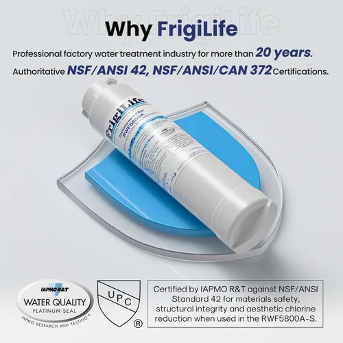 Vista 3 de Filtro de agua para refrigerador RWF5800A de repuesto para Frigidaire EPTWFU01 EWF02 Pure Source Ultra II, PureSource Ultra 2, SCWFTCTO, GP006