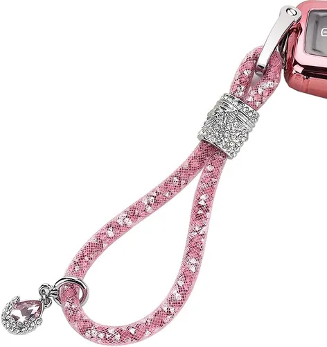 Vista 2 de RAYHOO - Llavero de cristal para coche, para mujer, para BMW, Honda, Audi, Lexus, Ford, VW, Mercedes, Benz, Nissan, Cadillac, Maserati, Volvo