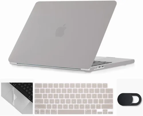 Vista 35 de Se7enline Funda compatible con MacBook Neo de 13 pulgadas, modelo A3404 2026, carcasa dura, cubierta de teclado, cubierta de cámara web, protector
