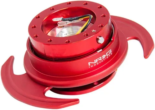 Vista 3 de NRG Innovations NRG-SRK-650BK GEN 3.0 Volante de Carrera con Adaptador de Buje de Liberación Rápida, Diseño de 6 Agujeros y Patrones de Pernos