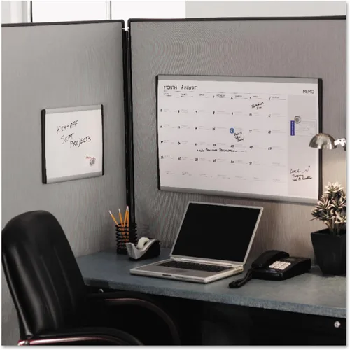 Vista 3 de Quartet (ARC3018) - pizarra de borrado en seco con armazón magnético arco cubicle, 30 נ18 pulgadas con armazón de aluminio, Blanco
