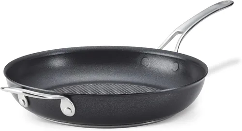 Vista 9 de Anolon X Hybrid Sartén Saltear Antiadherente de Inducción con Tapa, 3.5 Cuartos - Gris Carbón