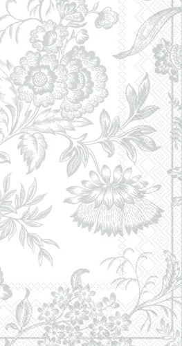 Vista 49 de Ideal Home Range Servilletas de papel de 20 unidades, Ariella Silver