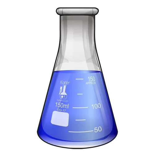 Vista 17 de Karter Scientific - Matraz Erlenmeyer de boca estrecha de 1000 ml, vidrio borosilicato 3.3, 213G22 (Individual) 3.3 vidrio de borosilicato, boca
