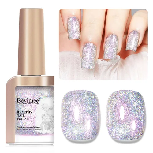 Vista 13 de Esmalte de uñas de secado rápido, color rosa, esmalte de uñas transparente, esmalte de uñas de secado rápido regular, a granel, sin gel, de larga