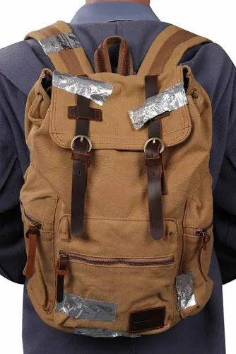 Vista 6 de Verycos Joel Miller - Mochila de cosplay de Ellie Williams para adultos, mochila vintage de lona para libros, casual, mochila táctica de viaje