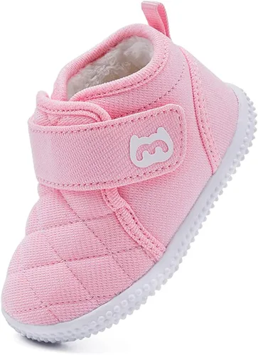 Vista 6 de BMCiTYBM - Botas de nieve para niños y niñas con forro de piel zapatos de invierno ligeros para exteriores niños pequeños
