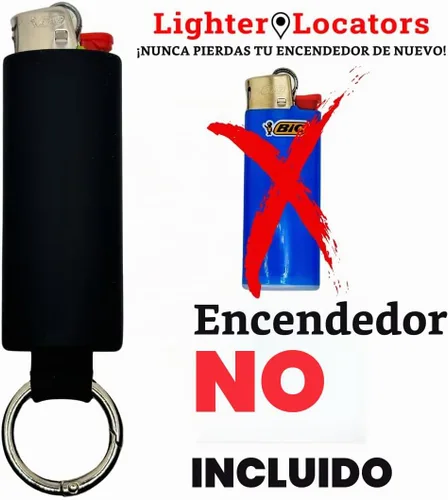 Vista 4 de Lighter Holder for J6 BIC Lighters. Keychain Lighter Case. Silicone Keychain case has a Spring Clip Attached to Easily Secure to Any Bag, Key Ring