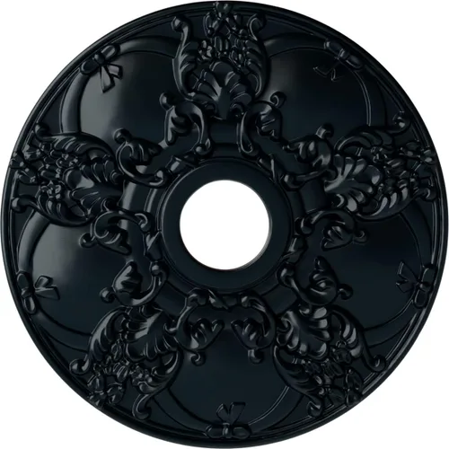 Vista 47 de Ekena Millwork CM18NOCGS Medallón de techo Norwich, 18.0 in de diámetro exterior x 3.4 in de diámetro interior x 1 3/8"P, pátina verde cobre pintado