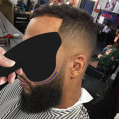 Vista 4 de Tabla de relleno de línea capilar multiusos para corte de pelo y peluquería (negro)