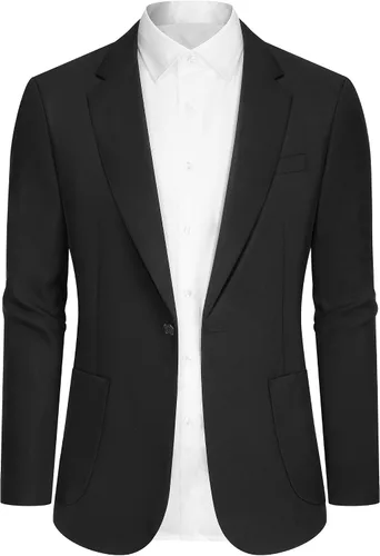 Vista 8 de Blazer casual para hombre, chaqueta de lino ajustada, chaquetas de traje para hombre, blazer casual, abrigo deportivo, trajes de lino