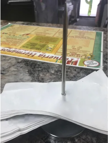 Vista 4 de Soporte de recibo de escritorio de 2 piezas - Bill Fork Ticket Spike, husillo de cheque de restaurante, soporte para notas