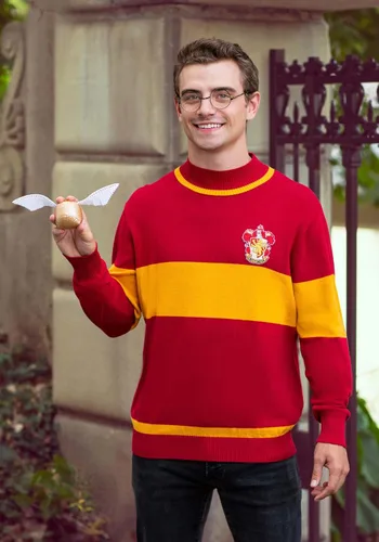 Vista 6 de Suéter ligero Gryffindor Quidditch para adultos