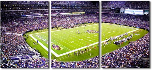 Vista 31 de TUMOVO MetLife Stadium - Decoración de pared de Nueva York, 3 piezas, lienzo, arte de pared para decoración del hogar, juegos de fútbol americano