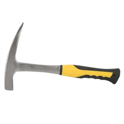 Vista 8 de Martillo de acero de doble cabeza con mango de goma para estudio geológico y minería (S(6.5 x 2.9 pulgadas)