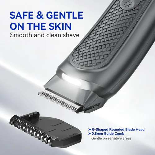 Vista 5 de kensen PRO - Cortadora de pelo para ingle y cuerpo, todo en uno Negro