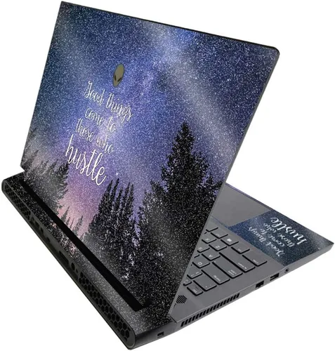 Vista 719 de MightySkins - Skin brillante con purpurina para Alienware M17 R3 (2020) y M17 R4 (2021) - Diversión de los años 90 Acabado duradero con purpurina