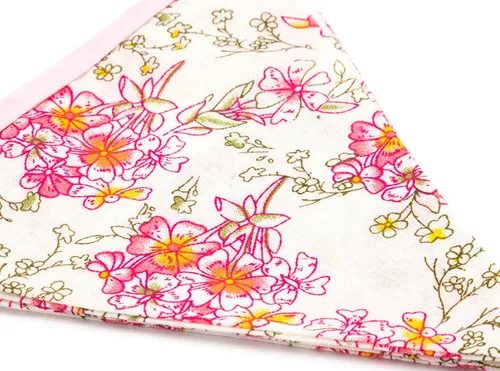 Vista 5 de LOVENJOY Pancarta floral rosa 100% algodón banderines para niñas Shabby Chic boda cumpleaños decoración
