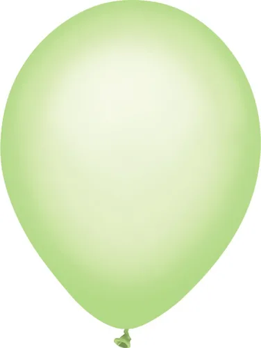 Vista 9 de Globos de látex de color estándar fabricados en los Estados Unidos, 10 unidades, verde neón