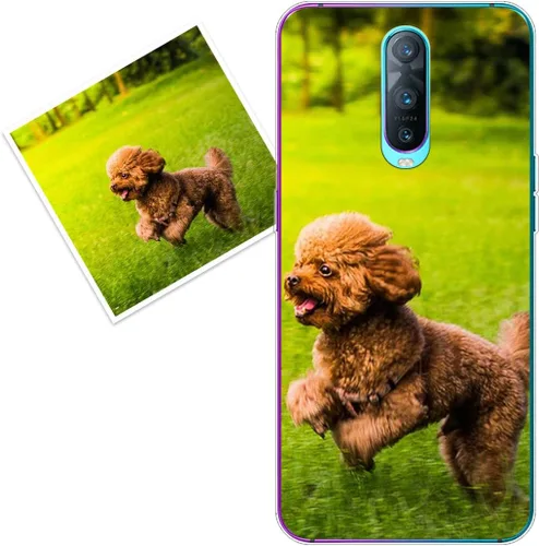 Vista 302 de Funda personalizada compatible con Oppo A1 Pro, fundas de teléfono personalizadas con imagen de foto, imagen de texto, cubierta transparente