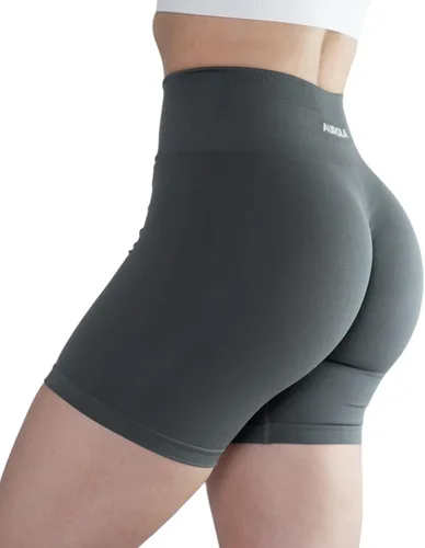 Vista 8 de AUROLA Intensify - Pantalones cortos de entrenamiento para mujer, sin costuras, para gimnasio, yoga, correr, deporte, ejercicio activo, fitness