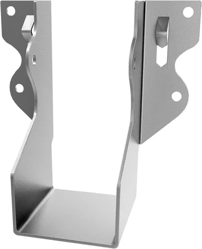 Vista 9 de 10 piezas de bridas para huracanes negras resistentes para vigas, correas para techos de huracanes de calibre 13, espesor de 2.2mm, ajustables