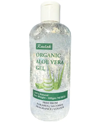 Vista 5 de Raslok Gel de Aloe Vera Puro Natural Orgánico para Hidratar la Piel Facial y Cuidado del Cabello (Pepino, 7.76 OZ)