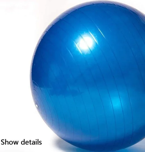Vista 6 de MDybf Pelota de fitness, pelota de yoga, pilates, ejercicio, pelota de fitness con bomba de aire, para el hogar, oficina, fitness, equilibrio
