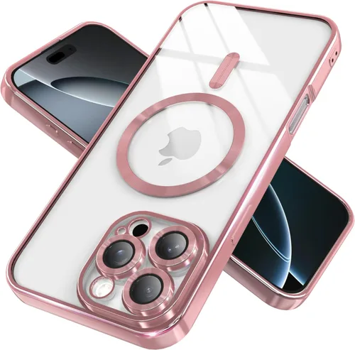 Vista 19 de IAIYOXI Funda magnética transparente para iPhone 7 con protección completa de lente de cámara, compatible con MagSafe, funda de teléfono de TPU