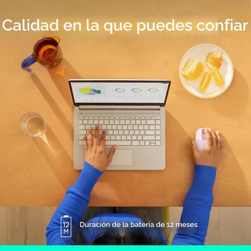 Vista 6 de Logitech Ratón inalámbrico Bluetooth M196, compacto y portátil para portátiles, tabletas y más, batería de 12 meses, seguimiento suave, compatible