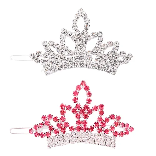 Vista 10 de PET SHOW 1 unidad/paquete de pinzas para el pelo de tiara para perro, lazos para perros pequeños, disfraz de diamantes de imitación de cristal