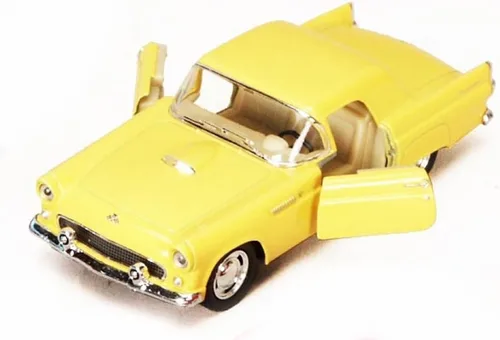 Vista 4 de KiNSMART - 1955 Ford Thunderbird Hard Top 5 "Escala 1:36 Modelo de Metal Toy Classic Car (negro)