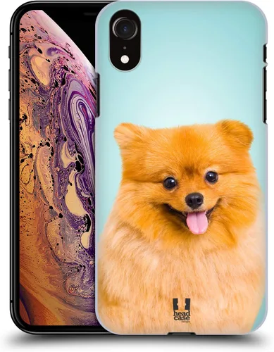 Vista 15 de Head Case Designs Estuche rígido para perros y perros en blanco y negro compatible con Apple iPhone XR calzones para perro blanco y negro.