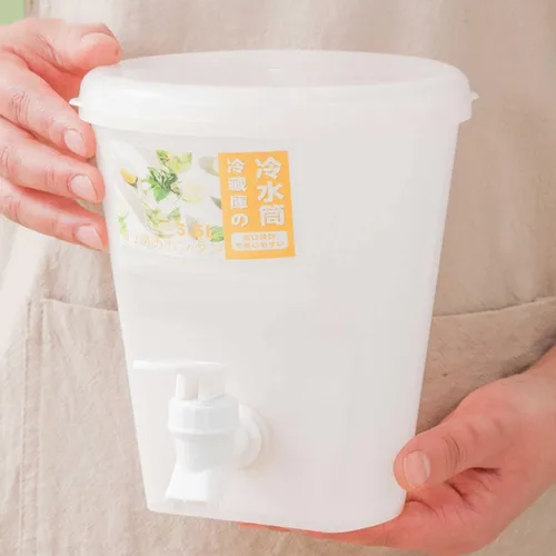 Vista 7 de Dispensador de bebidas de plástico de gran capacidad de 3.5 L para fiestas, hervidor frío con grifo y tapa, dispensador de bebidas