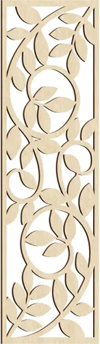 Vista 8 de 9 3/8"W x 24 3/8"H x 1/4"T Utica Decorativo Fretwork Madera Paneles de Pared, Abedul