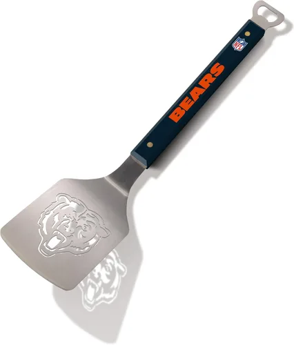 Vista 34 de YouTheFan NFL Sportula (espátula) de acero inoxidable de 18 pulgadas con abrebotellas