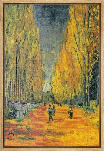 Vista 41 de wall26 Claude Monet - Paseo del acantilado en Pourville - Arte moderno impresionista - Lienzo enmarcado para arte para el hogar, 16 x 24 pulgadas