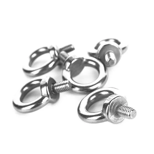 Vista 3 de 5 unids 304 acero inoxidable M8 rosca masculina maquinaria elevación anillo ojo pernos