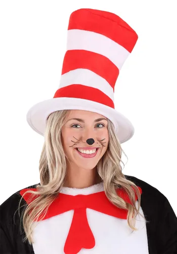 Vista 12 de Sombrero de Disfraz de Cat in the Hat para Adultos Multicolor