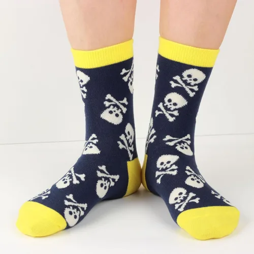 Vista 3 de COTTON DAY Kids Boys Fun Novelty Socks Colorful Pattern Design Shark Scull Robot Dinosaur