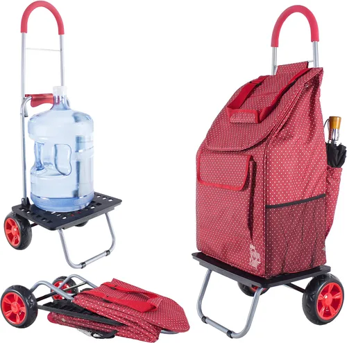 Vista 14 de dbest products - Carrito plegable de compras Trolley Dolly, Negro