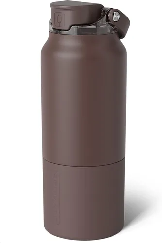 Vista 41 de BrüMate Rise - Botella de agua de 25 onzas con pajita de silicona cubierta 100 % a prueba de fugas, botella de agua de acero inoxidable aislada